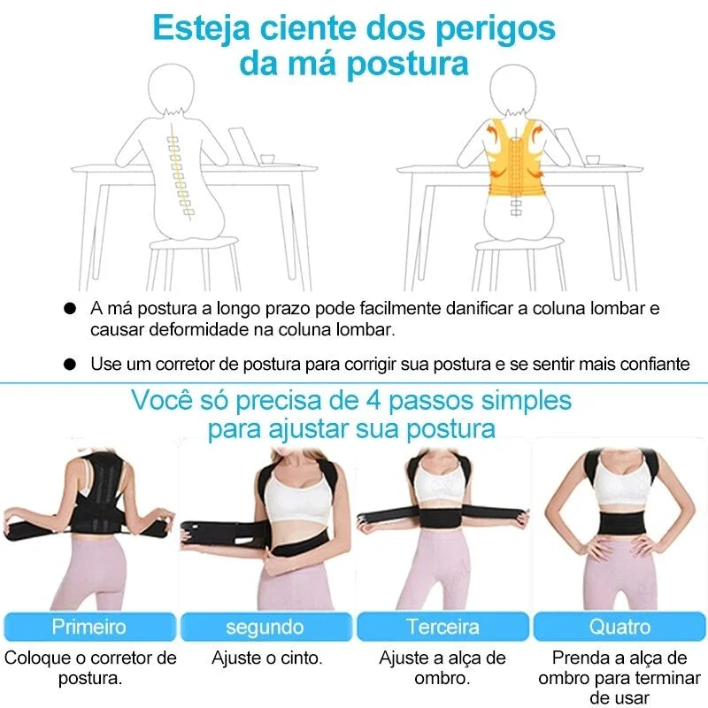 Colete corretor postural